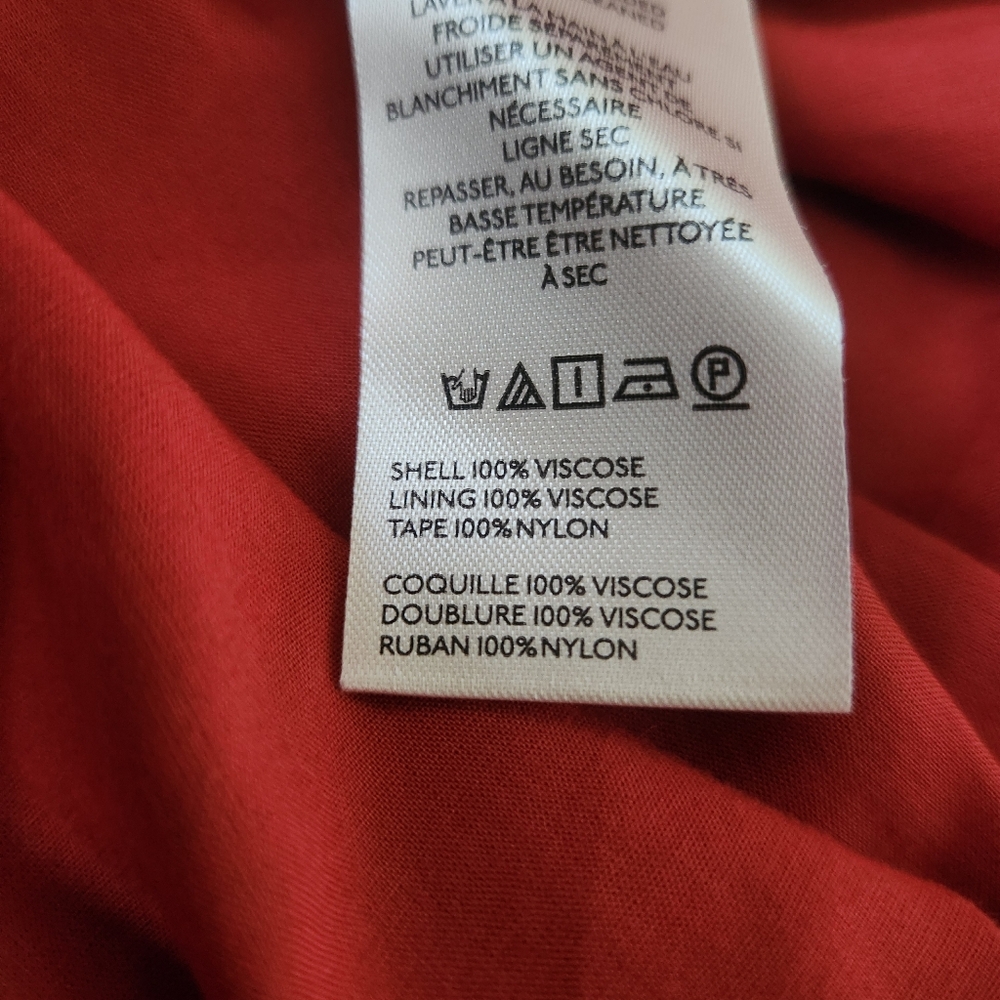 Free People Bali Laurel Maxi Dress Long Sleeve Cut-out Back Red Women's - Picture 10 of 15